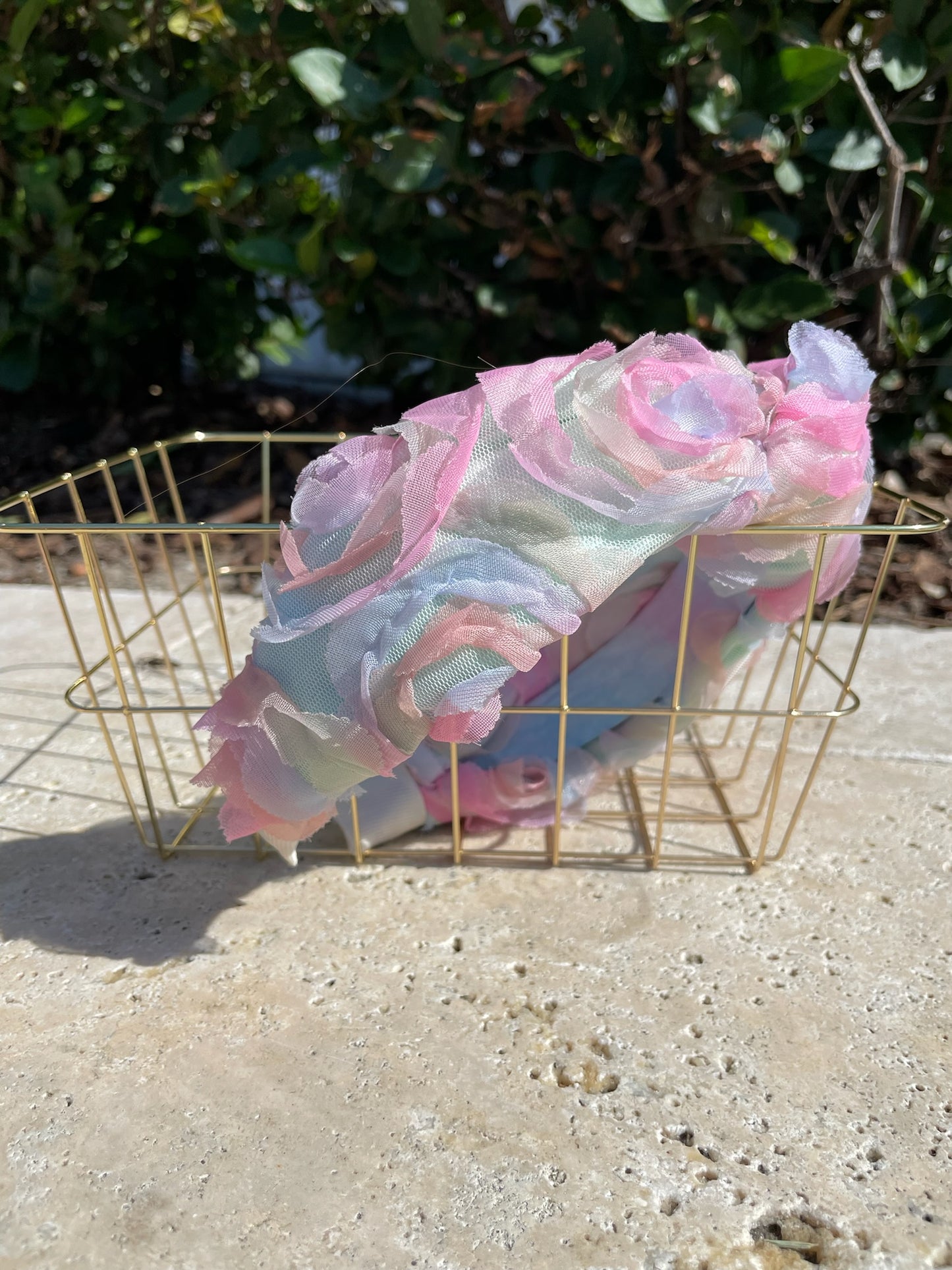 Romantic floral tulle headbands