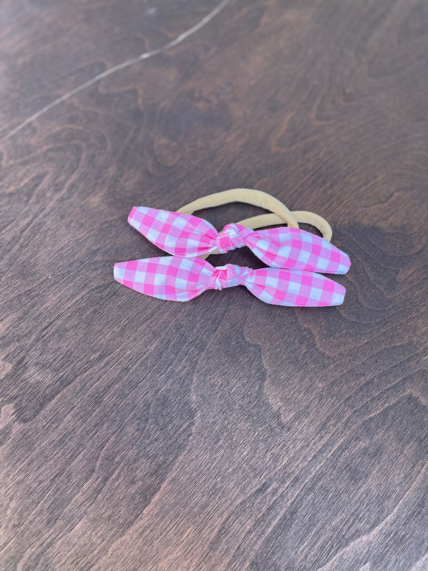 Pink gingham mini