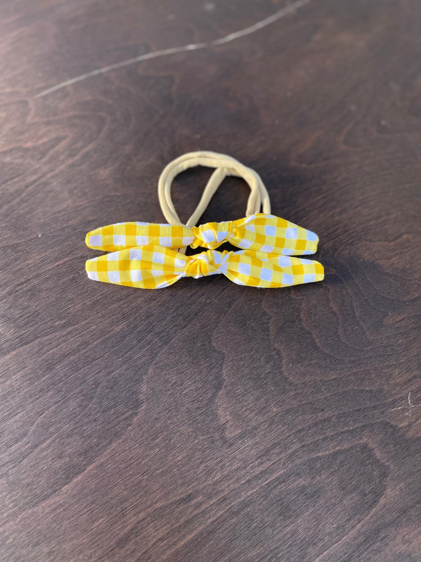 Yellow gingham mini