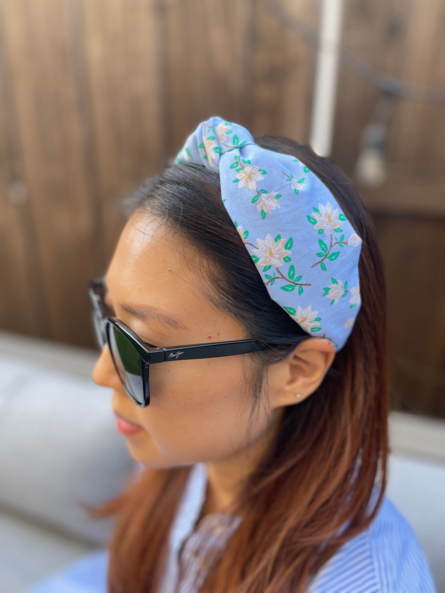 Twine & Petal headband in blue