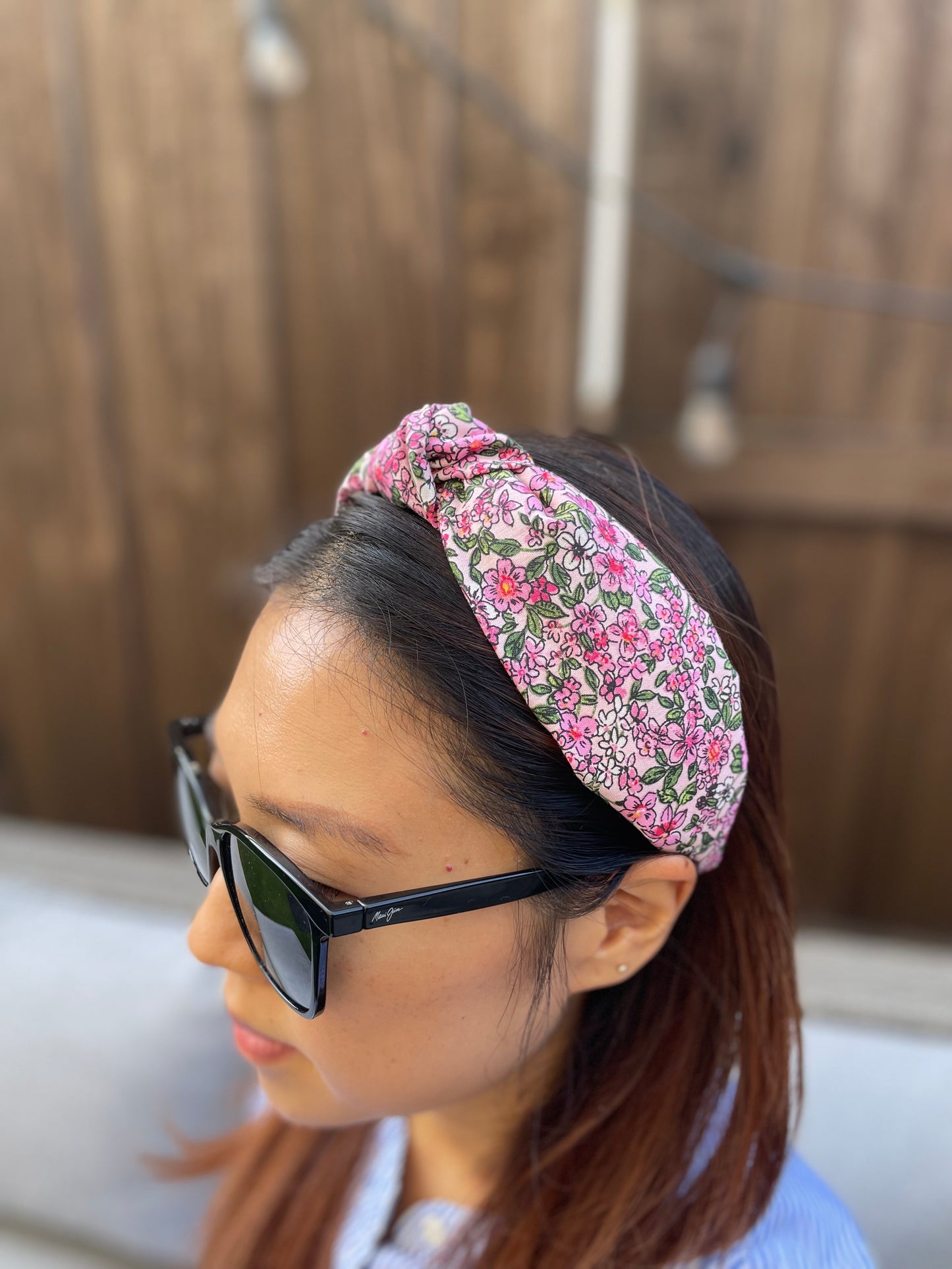Wild bloom headband in pink