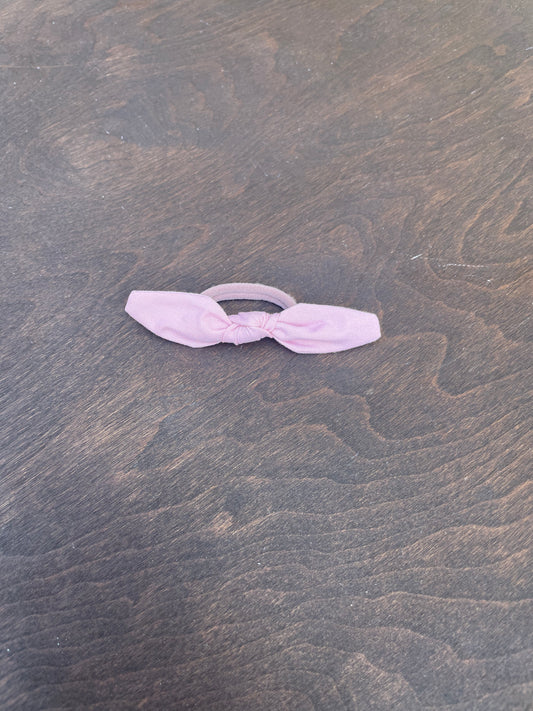 Baby pink hair tie