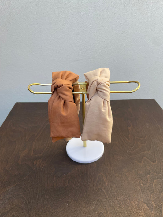 Mocha latte twisted bow collection