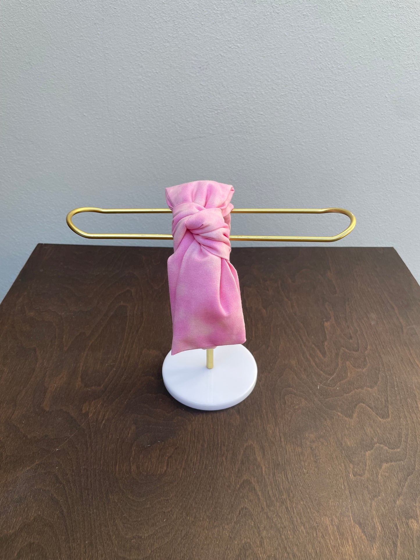 Tie-dye twisted bow headband