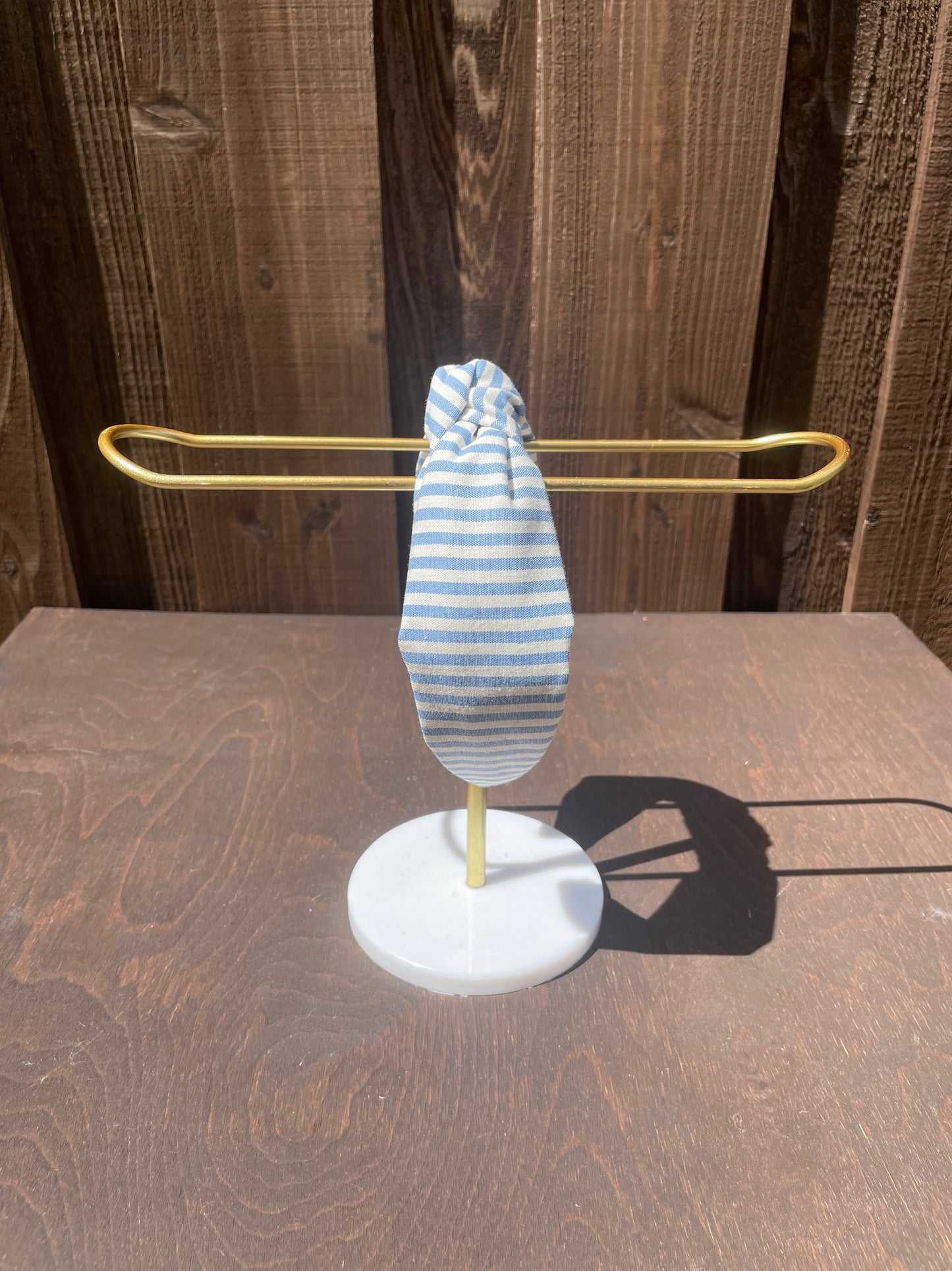 Blue stripes headband