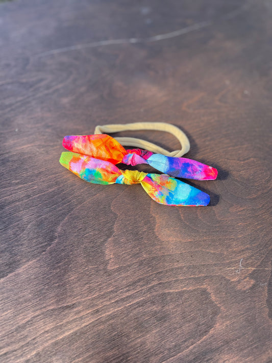 Rainbow tie-dye mini