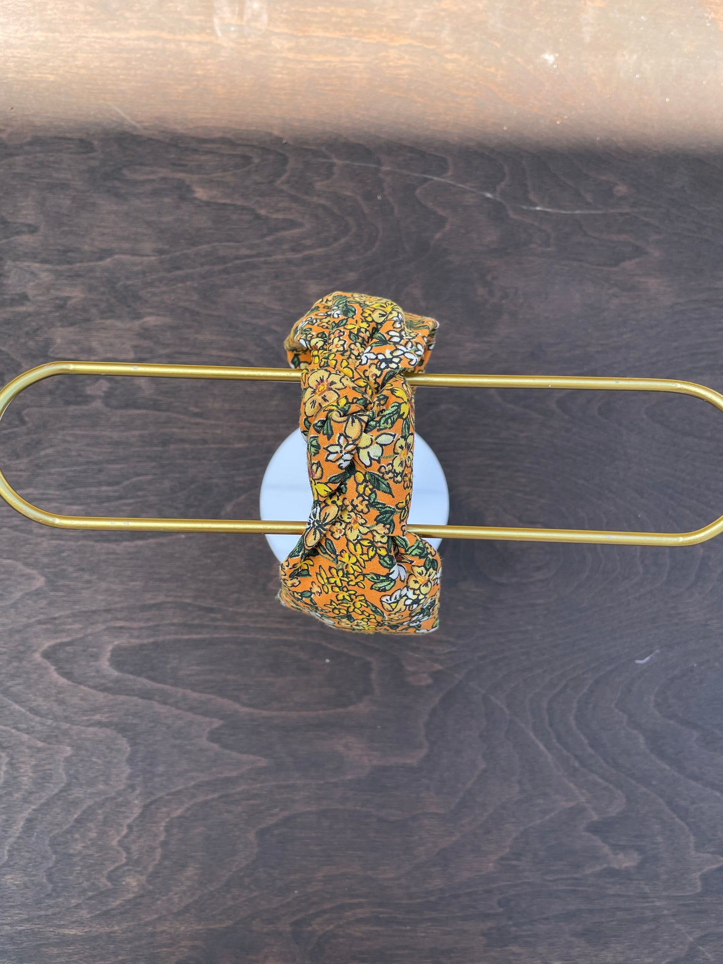 Wild Bloom headband in marigold