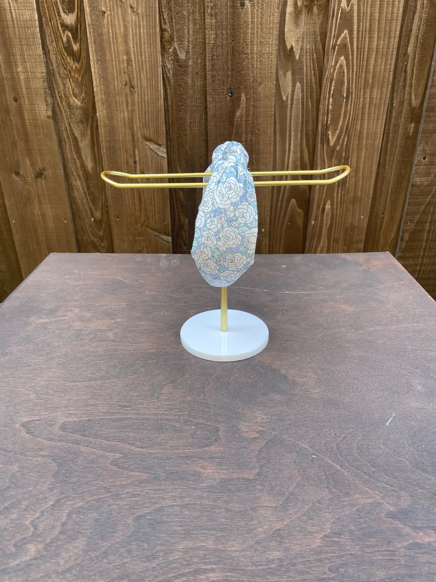 Wild rose in blue headband